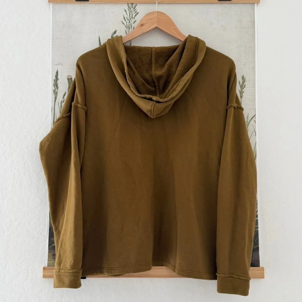 Eileen Fisher Brown Hooded Jacket - Picture 5 of 6